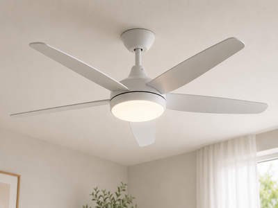 Smoov ceiling fan with LED light